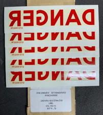 Harrier Aircraft Label Decal