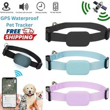 Mini Pet GPS Locator Tracker Waterproof Tracking Dog Cat Collar Anti-Lost UK