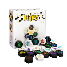Hive Pocket Strategy Game Full Set Mosquito Bug Expanded Wooden Board Card Game