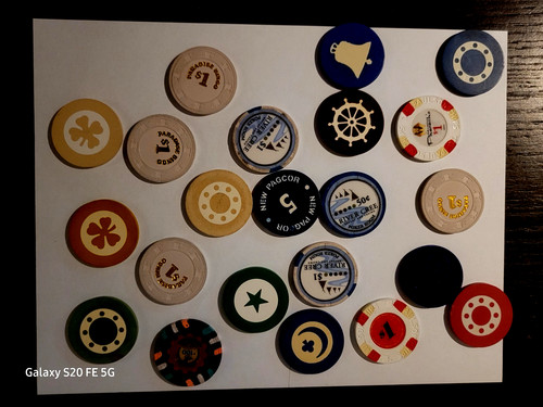 Vintage casino poker chips - vintage,