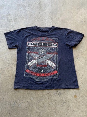 Bad boy mma shirt - bad, navy