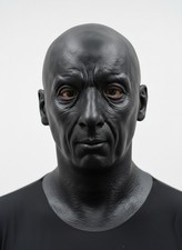 Black Silicone Male Mask