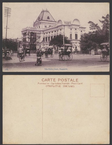 Singapore old postcard police - singapore,