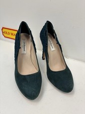 L.K. Bennett Green Suede Lace