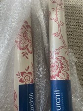 NEW £120 WORTH 2 ROLLS JANE CHURCHILL KEMSLEY RED WALLPAPER BARGAIN