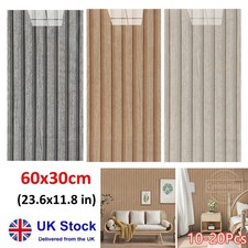 60Pcs 3D Tiles Wallpaper Wood Brain Wall Sticker Self-adhesive Waterproof Panels