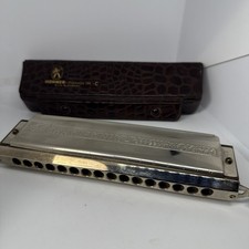 HOHNER "THE 64 CHROMONICA" 4 CHROMATIC OCTAVES PROFESSIONAL MODEL 280C WITH CASE