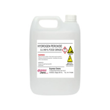 5 Litre (5L) Hydrogen Peroxide 11.99% Food Grade Disinfectant Cleaner Solution