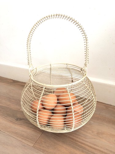 Vintage french wire egg - vintage,
