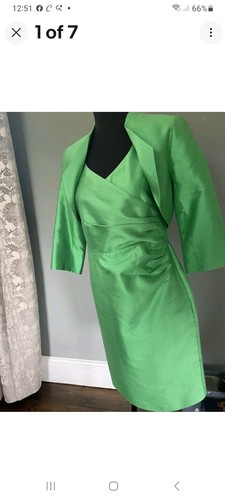 Alexon emerald green silk - alexon,