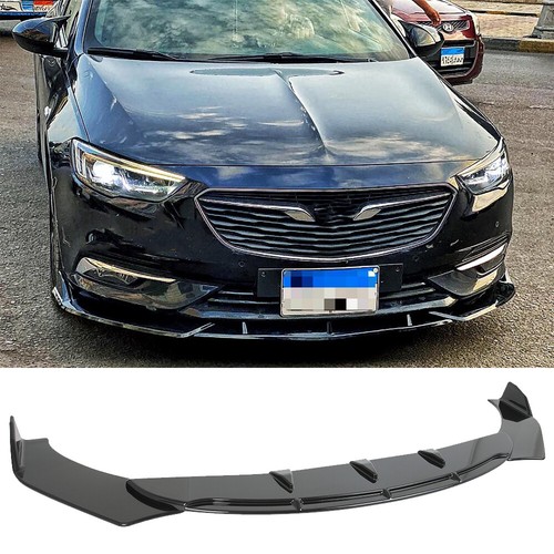 Gloss black front bumper lip - gloss,