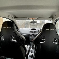 RECARO CS SEATS WHITE DECAL