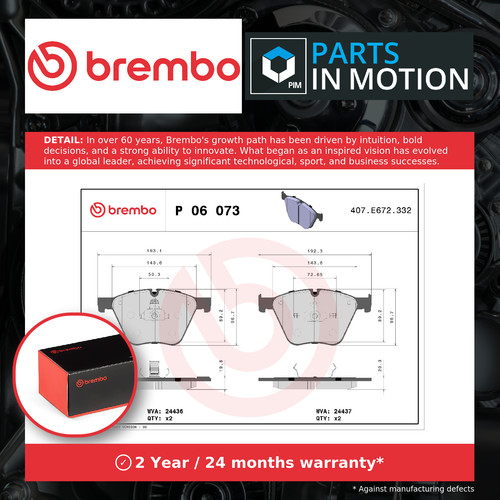 Brake pads set fits bmw - brake, x5