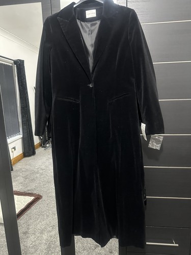 Maxx velvet maxi long coat - maxi,