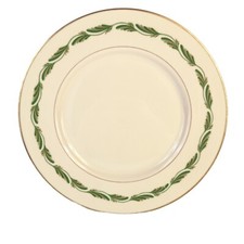 Franciscan China ARCADIA GREEN, Green Plumes w/Gold Accents 10 5/8" Dinner Plate
