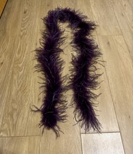 Purple Ostrich feather boa