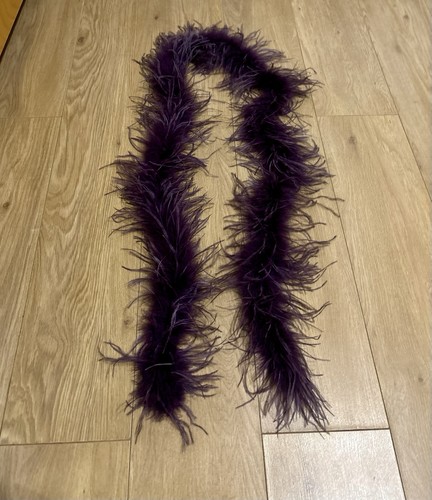Purple ostrich feather boa - purple,