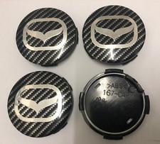 4X MAZDA CARBON FIBRE 56mm