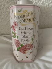 1982 Vintage BOOTS No7 Rose Flower perfumed talc powder tin an original formula 