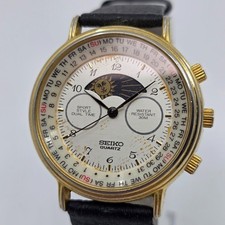 Seiko Vintage Mens Dual Time