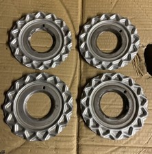 4 X GENUINE 14” 15” BBS RS METAL WAFFLE PLATE CENTRE CAP SMALL 09 24 038 E30 BMW
