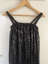 1920s style black sequinned
