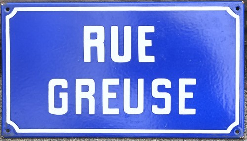 Old vintage blue french - old,