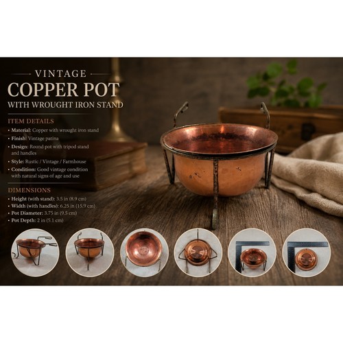 Vintage miniature copper - miniature,