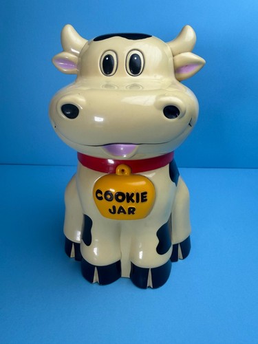 Mooing cow cookie jar - jar, 1992
