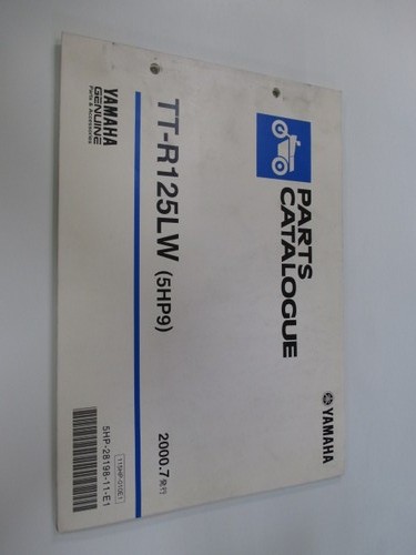 R125lw parts list yamaha - tt-r125lw,