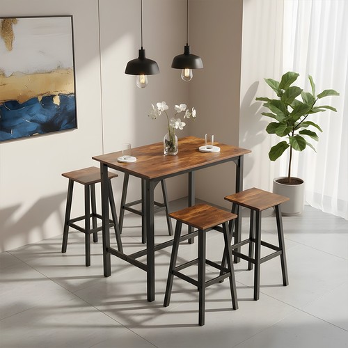 Vintage bar table 4 stools - table,