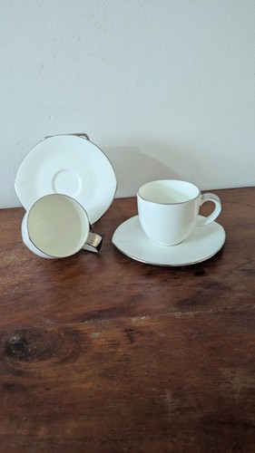 Spode petal platinum - fine, bone