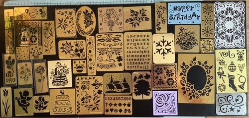 Brass embossing stencils - embossing,