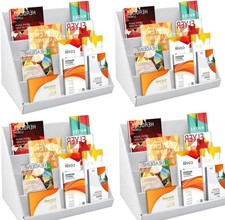 4PCS 4 Tiers Collapsible Cardboard Greeting Card Display Stand Display Stands
