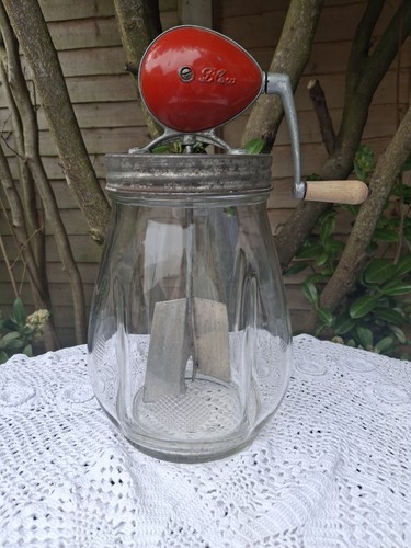 Vintage blow glass butter - vintage,