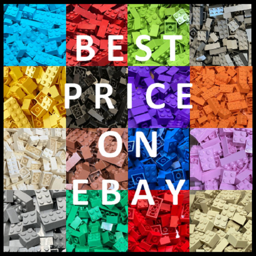 Lego bricks 2x2 - bricks, 40-2x3