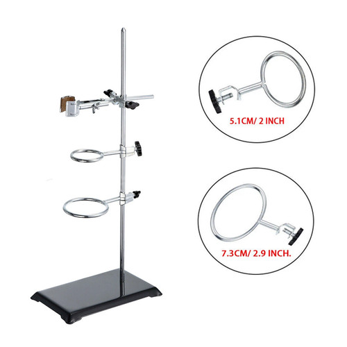 Lab stand set steel - stand, base