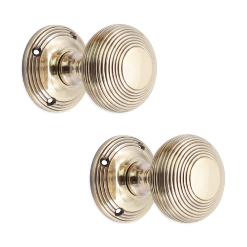 Door knobs pair vintage - door,