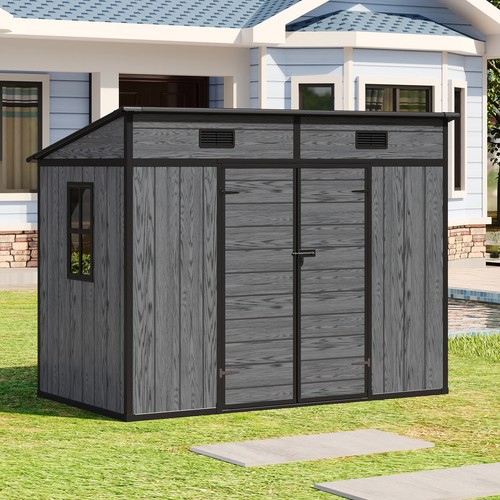 Large plastic shed 8x4ft - large,