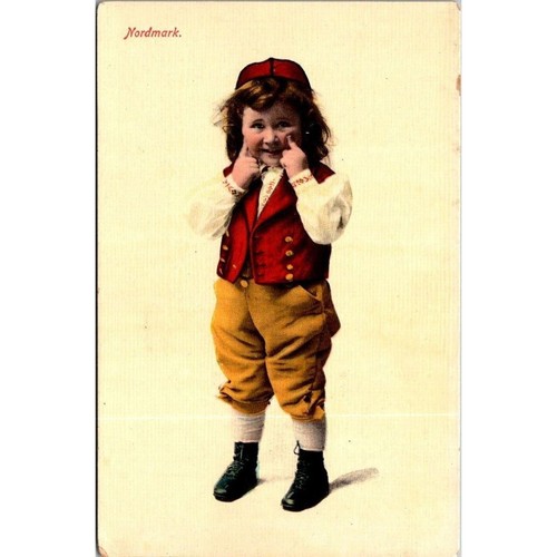 Vintage postcard child - child, in