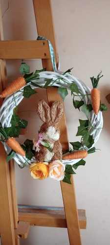 Easter rabbit wreath - easter,