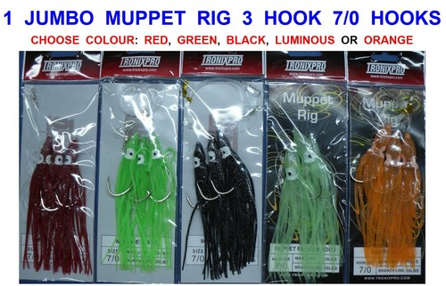Jumbo muppet rig hook 7 - jumbo,