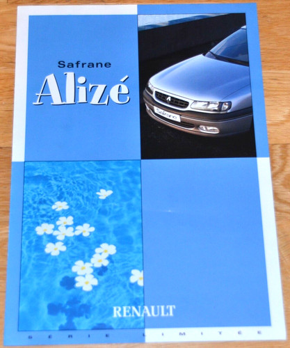 Renault safrane alize - renault, brochure
