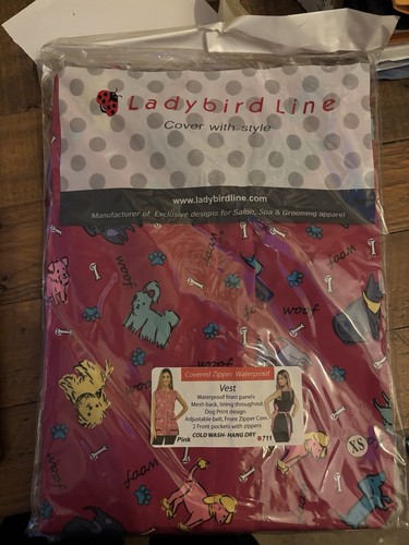 Ladybird line pink dog design - pink,