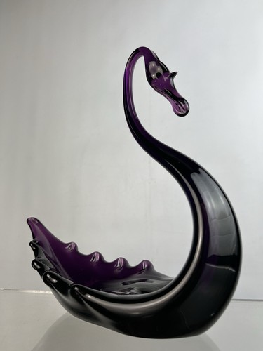 Whitefriars amethyst swan - whitefriars,
