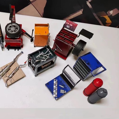 Diorama car garage repair - 1/18,