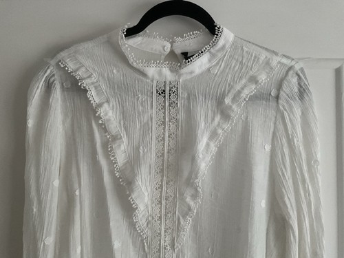 Zara ecru white broderie