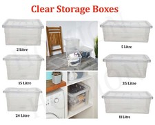 Clear Plastic Storage Boxes