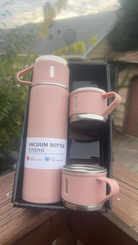 Pink silver 500ml insulated - pink/silver,