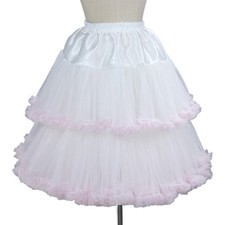 Women Petticoat Skirt Chiffon